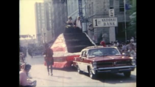 1963 Eua Texas San Antonio Julho Parada — Vídeo de Stock