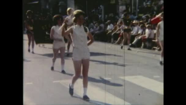 1963 Texas San Antonio Parade Juli — Stockvideo