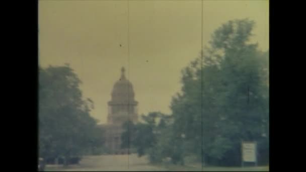 1963 Capitolio Texas Buliding — Vídeos de Stock