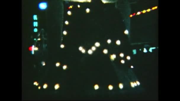 1963 Texas San Antonio Desfile Julio Por Noche — Vídeos de Stock