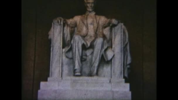 1963 Washington Lincoln Memorial — Vídeos de Stock