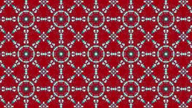 Kaleydoskopik VJ Döngü / Hareket Arkaplanı. Su damlaları dans ediyor. Medyum döngüsü.