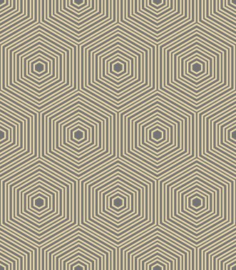 Altıgenli Kusursuz Soyut Vektör Deseni