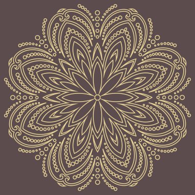 Klasik Biçimli Zarif Vektör Süslemesi