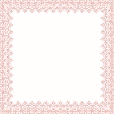 Çiçek Vektörü İnce Çerçeve