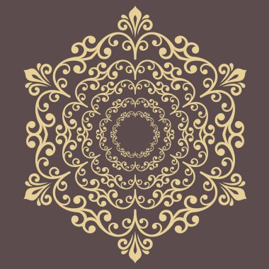 Doğulu Soyut Vektör Deseni