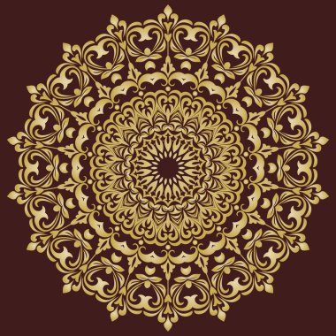 Doğulu Soyut Vektör Deseni