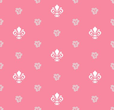 Royal Lily ile sorunsuz vektör desen