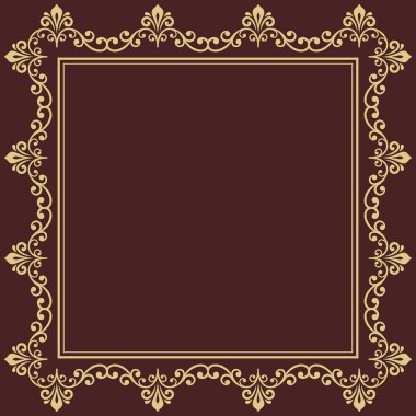 Çiçek Vektörü İnce Çerçeve