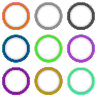 Vektör Renkli Sancaklar Kümesi