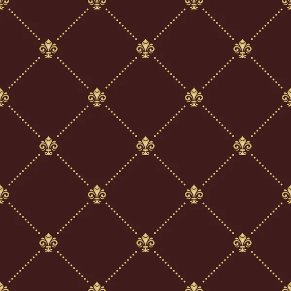 Royal Lily ile sorunsuz vektör desen