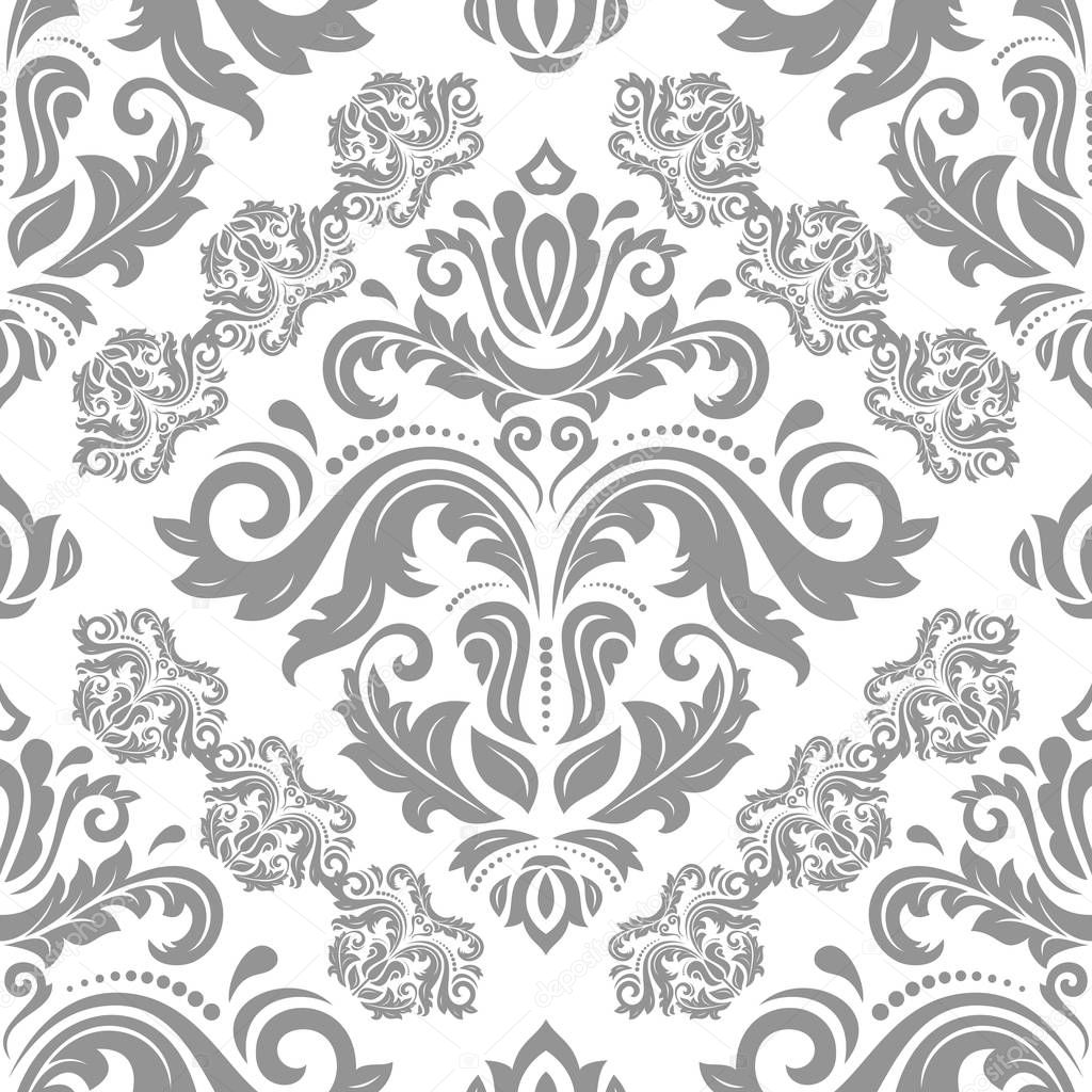 Orient vector classic pattern with light ornament. Seamless abstract background with vintage elements. Orient background. Ornament for wallpaper and packaging