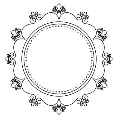 Klasik Biçimli Zarif Vektör Süslemesi