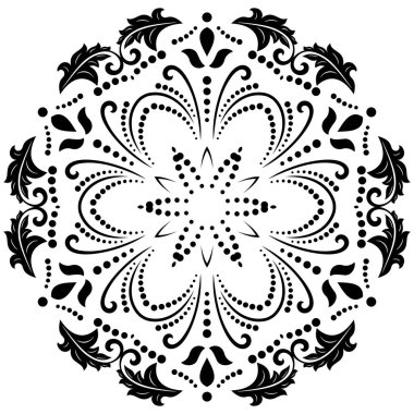 Doğulu Soyut Vektör Deseni