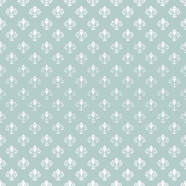 Sorunsuz vektör desen beyaz Royal Lily ile