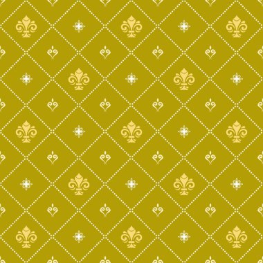 Kraliyet Zambaklarıyla Kusursuz Vektör Deseni