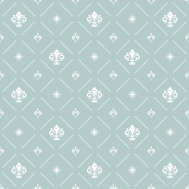 Kraliyet Zambaklarıyla Kusursuz Vektör Deseni