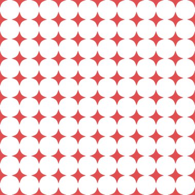 Kırmızı yıldızlar ile sorunsuz Modern vektör desen