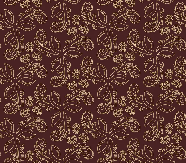 Vectorielle continue Fine floral Pattern — Image vectorielle