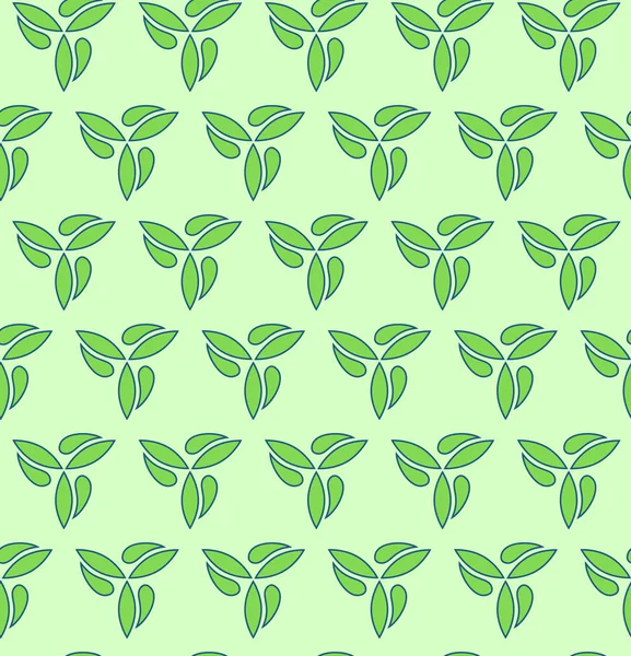 植物精细无缝线矢量图案 — 图库矢量图片