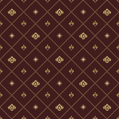 Kraliyet Zambaklarıyla Kusursuz Vektör Deseni