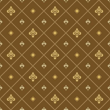 Kraliyet Zambaklarıyla Kusursuz Vektör Deseni