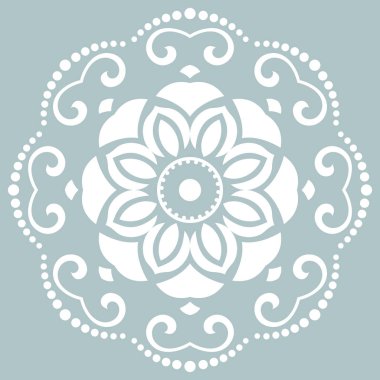 Doğulu Soyut Vektör Deseni