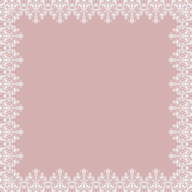 Çiçek Vektörü İnce Çerçeve