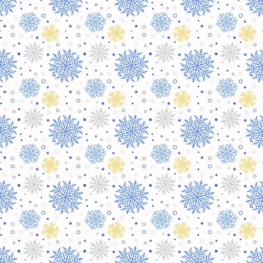 Kar taneleri ile sorunsuz vektör arka plan