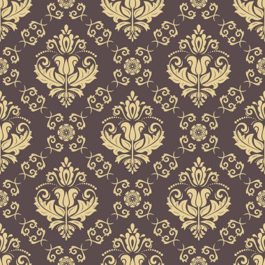 Klasik sorunsuz altın desen vektör