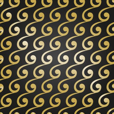 Geometrik sorunsuz vektör altın desen