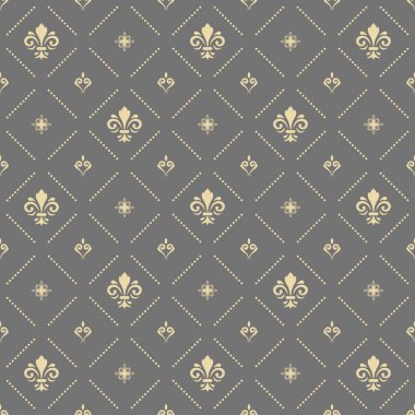 Kraliyet Zambaklarıyla Kusursuz Vektör Deseni