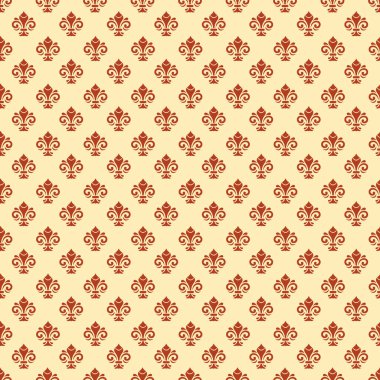 Kraliyet Zambaklarıyla Kusursuz Vektör Deseni