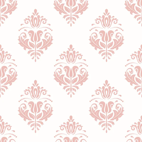 Orient sans couture vecteur fond rose — Image vectorielle
