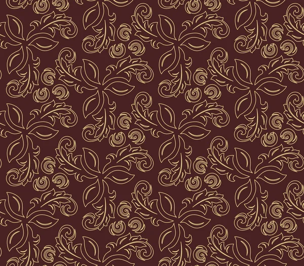 Vectorielle continue Fine floral Pattern — Image vectorielle