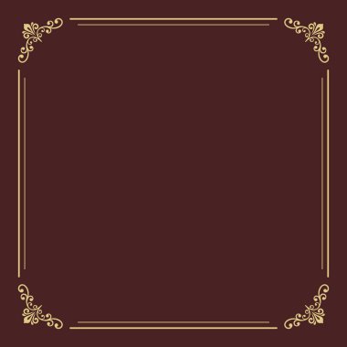 Çiçek Vektörü İnce Çerçeve