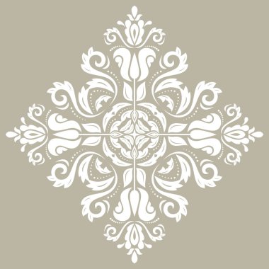 Klasik Biçimli Zarif Vektör Süslemesi