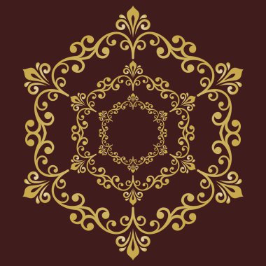 Klasik Biçimli Zarif Vektör Süslemesi