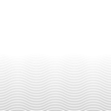 Geometrik Dalgalı Vektör Deseni