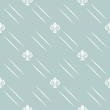 Kraliyet Zambaklarıyla Kusursuz Vektör Deseni