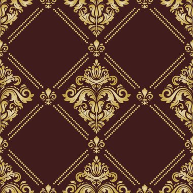 Sorunsuz vektör şark altın arka plan