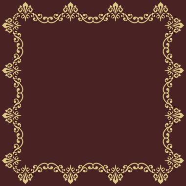 Çiçek Vektörü İnce Çerçeve