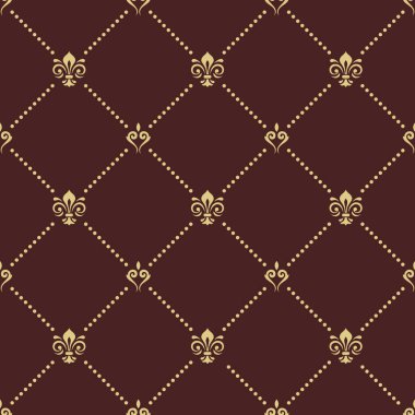 Kraliyet Zambaklarıyla Kusursuz Vektör Deseni