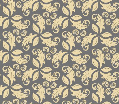 Çiçeksiz Kusursuz Vektör Deseni