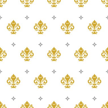 Kraliyet Zambaklarıyla Kusursuz Vektör Deseni