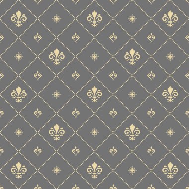 Kraliyet Zambaklarıyla Kusursuz Vektör Deseni