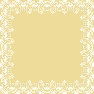 Çiçek Vektörü İnce Çerçeve