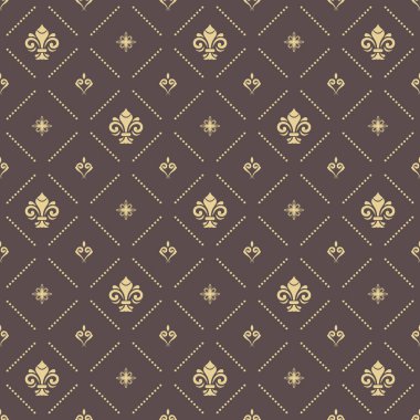 Kraliyet Zambaklarıyla Kusursuz Vektör Deseni