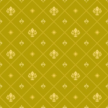 Kraliyet Zambaklarıyla Kusursuz Vektör Deseni