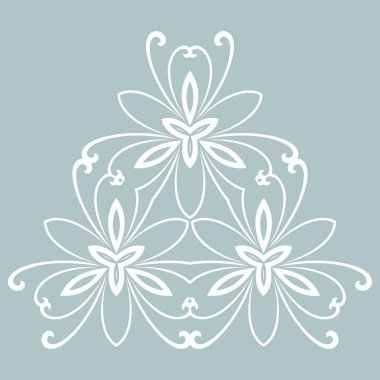 Çiçek Vektörü Soyut Deseni